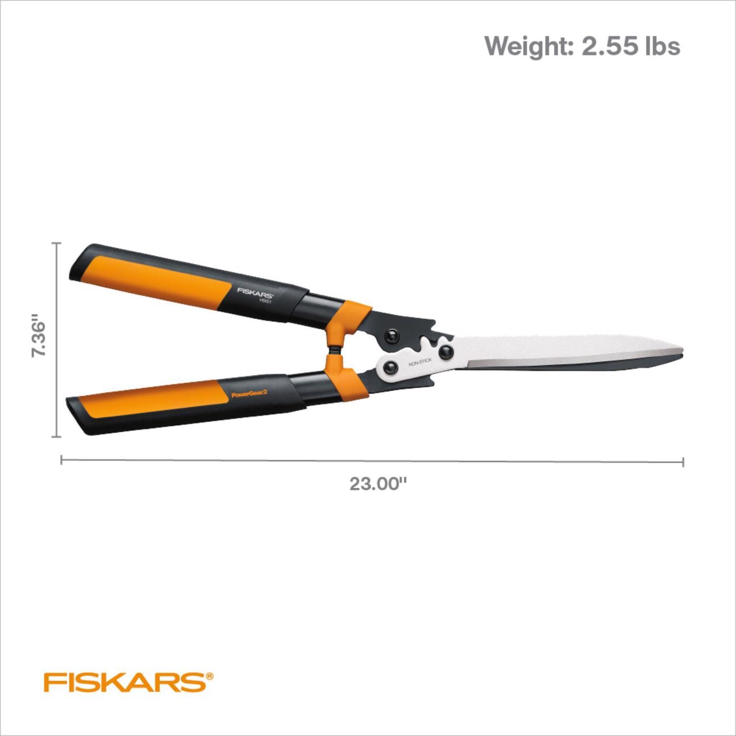 Fiskars 23 in. Steel Straight Edge Hedge Shears