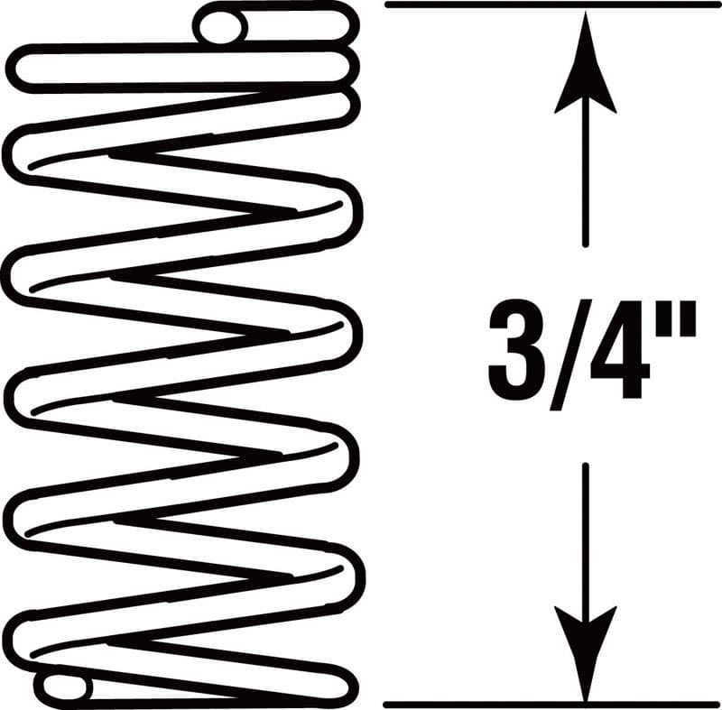 Prime-Line 3/4 in. L X 3/8 in. D Compression Spring 6 pk