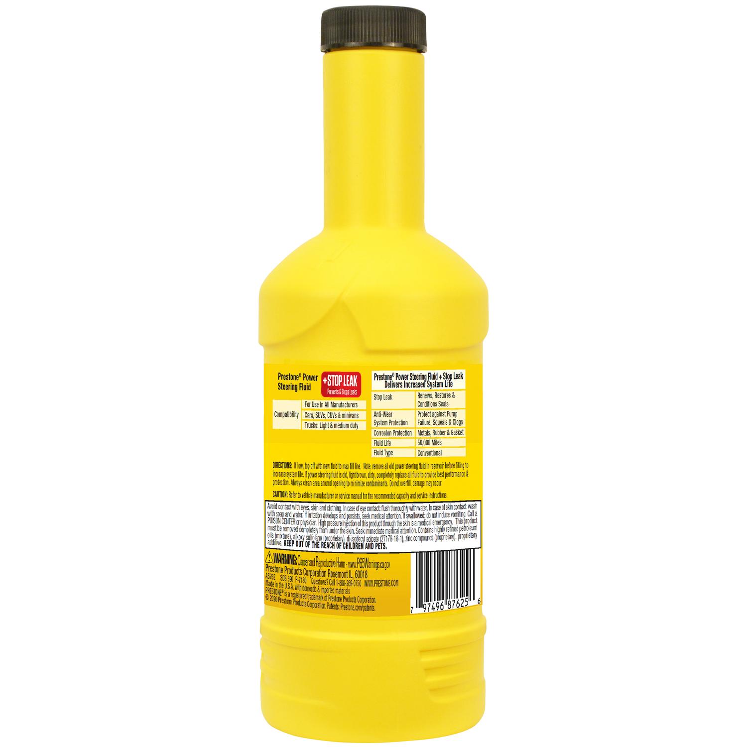 Prestone Power Steering Fluid/Stop Leak 12 oz