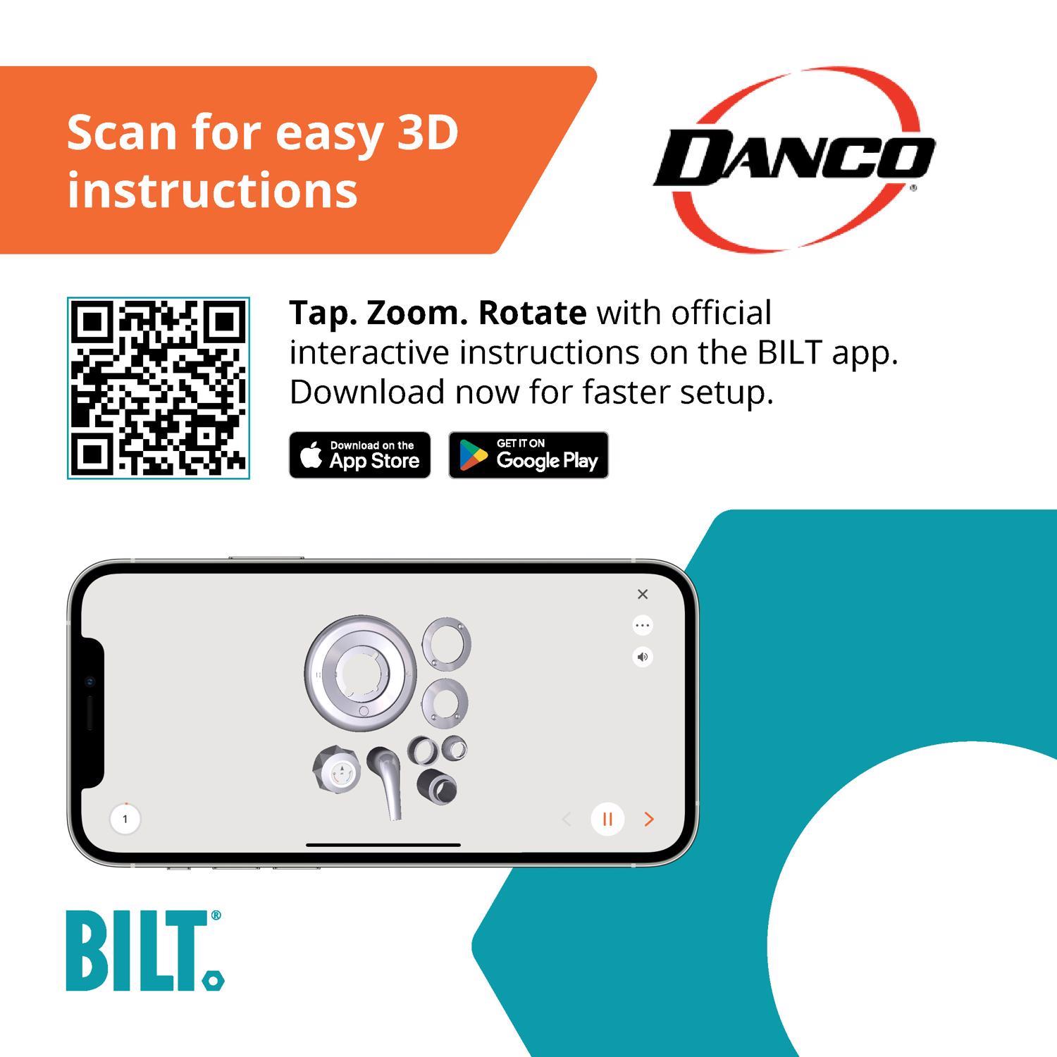 Danco Trim Kit Delta Black