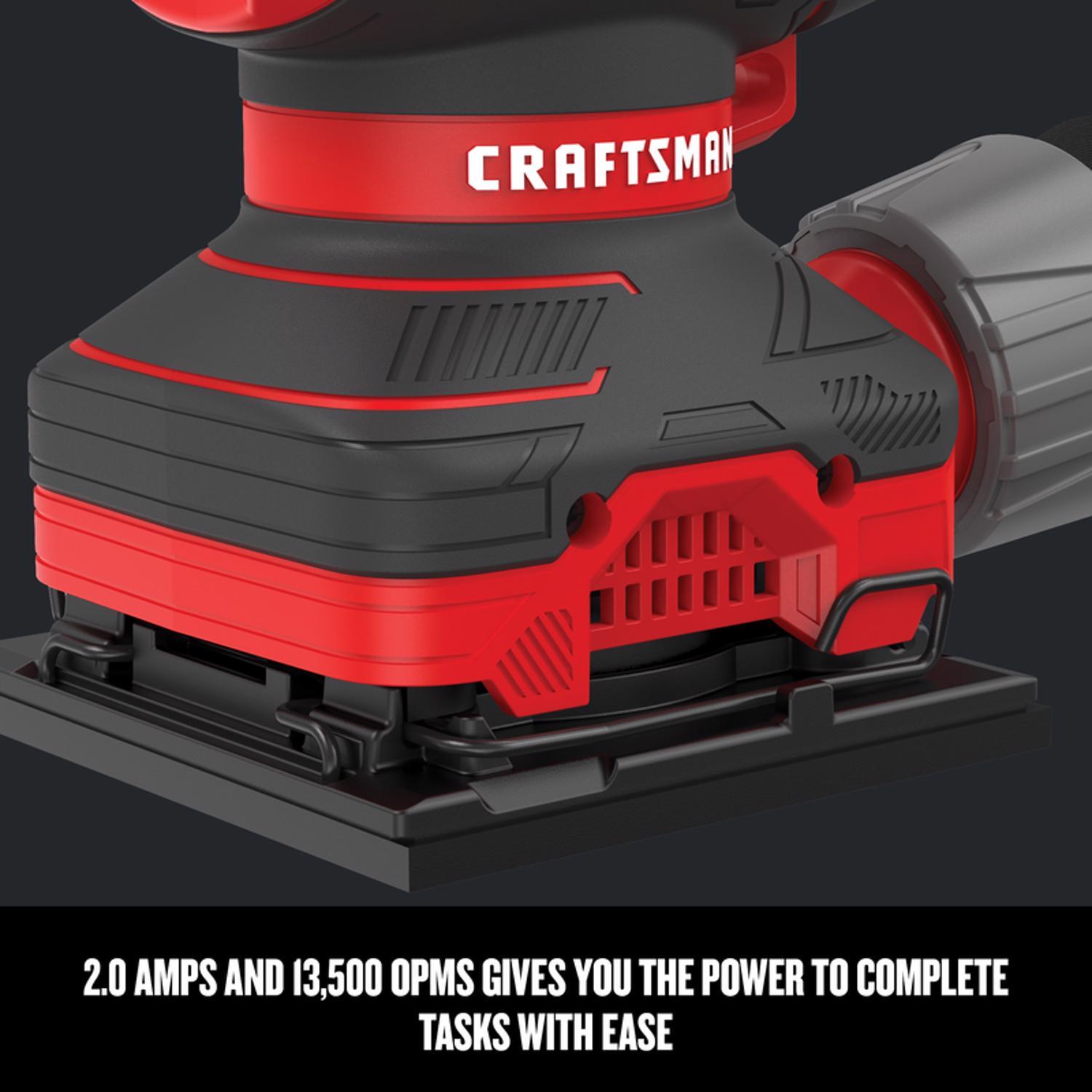 CRAFTSMAN Corded 2 amps 1/4 Sheet Finishing Sander