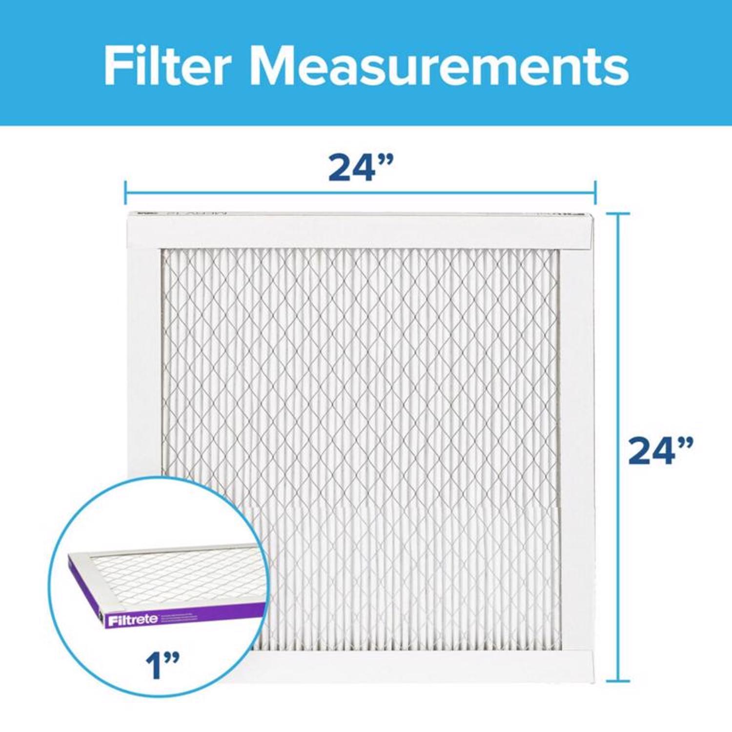 Filtrete 24 in. W X 24 in. H X 1 in. 1500 MPR Pleated Allergen Air Filter 1 pk