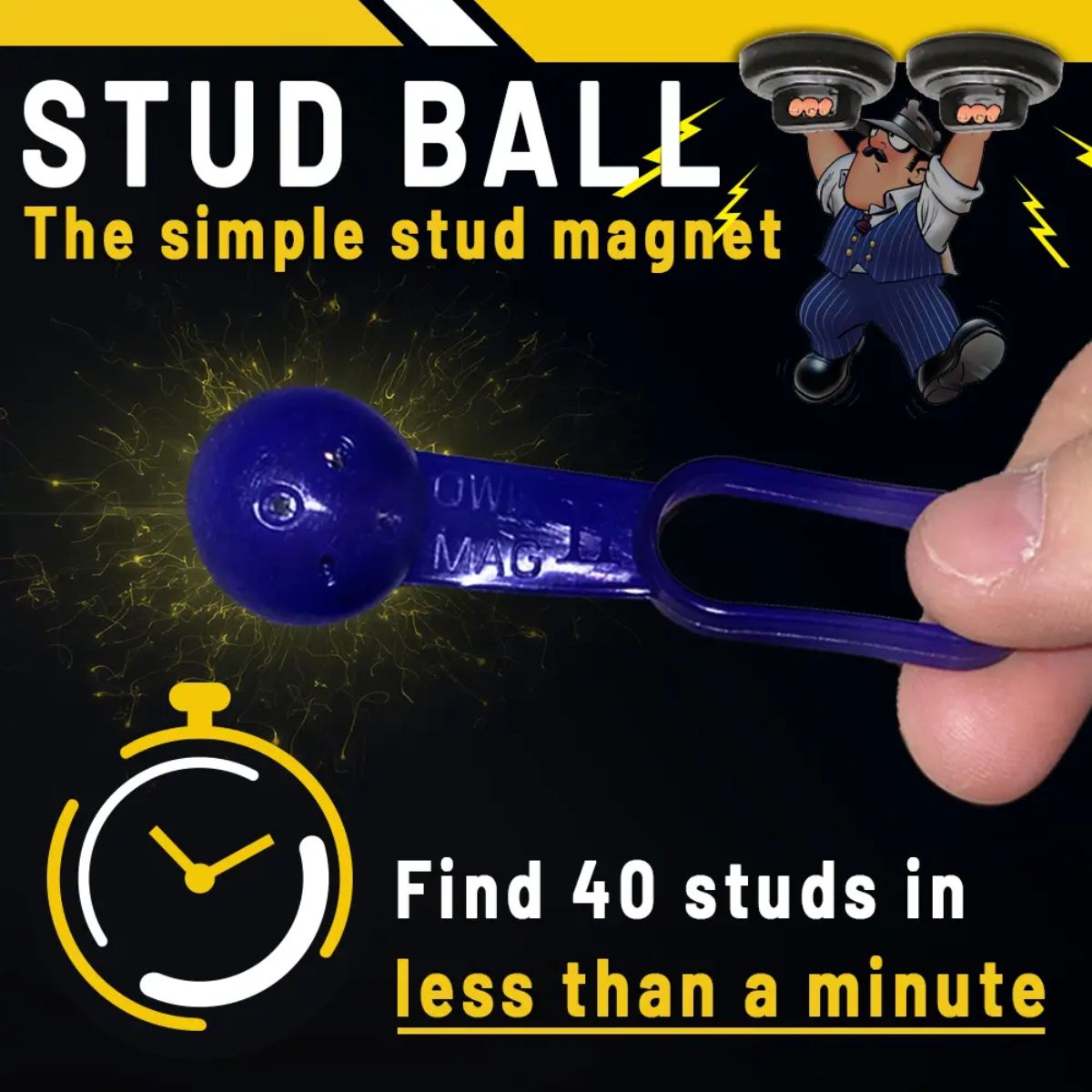 Rack-A-Tiers Stud Ball Magnetic Stud Finder