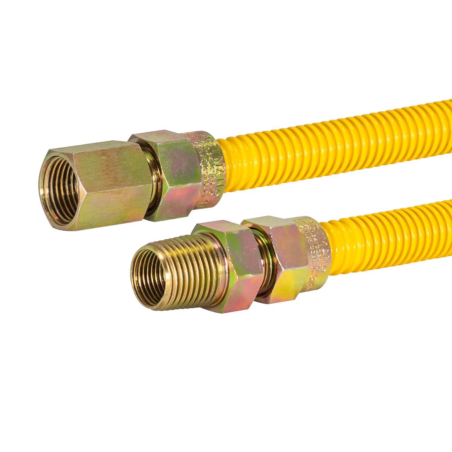 Eastman ProCoat 1/4 in. 3/8 in. D 24 in. Stainless Steel Gas Connector
