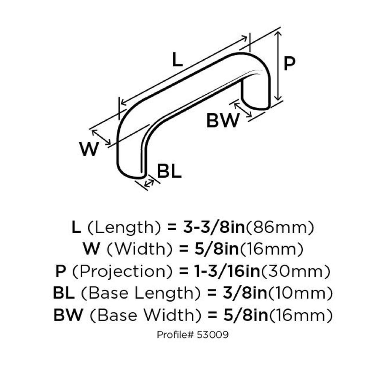 Amerock Allison Allison Cabinet Pull 3 in. Satin Nickel 1 pk