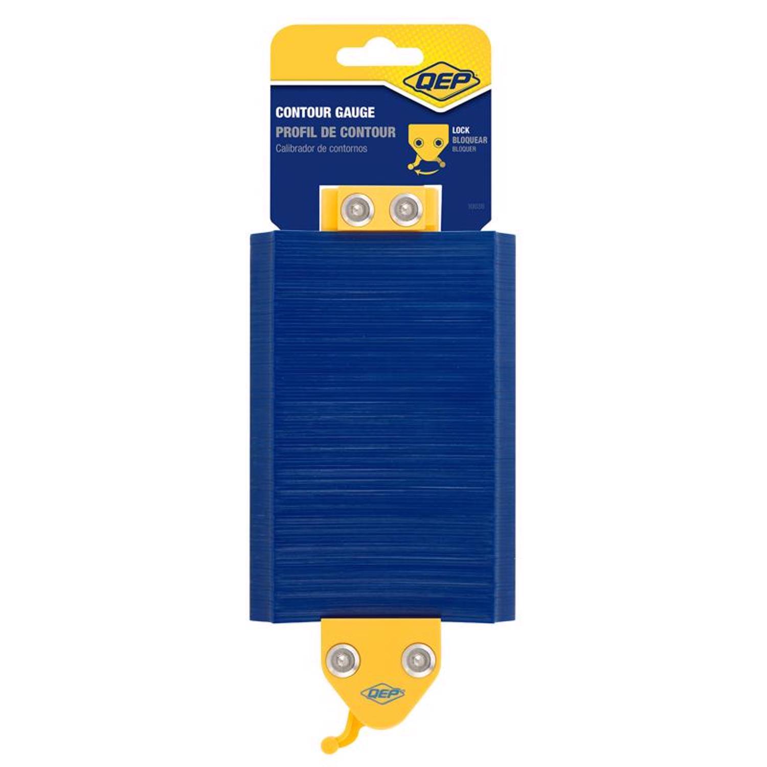 QEP 6 in. H X 4 in. W X 1/4 in. L Plastic Contour Gauge 1 pk