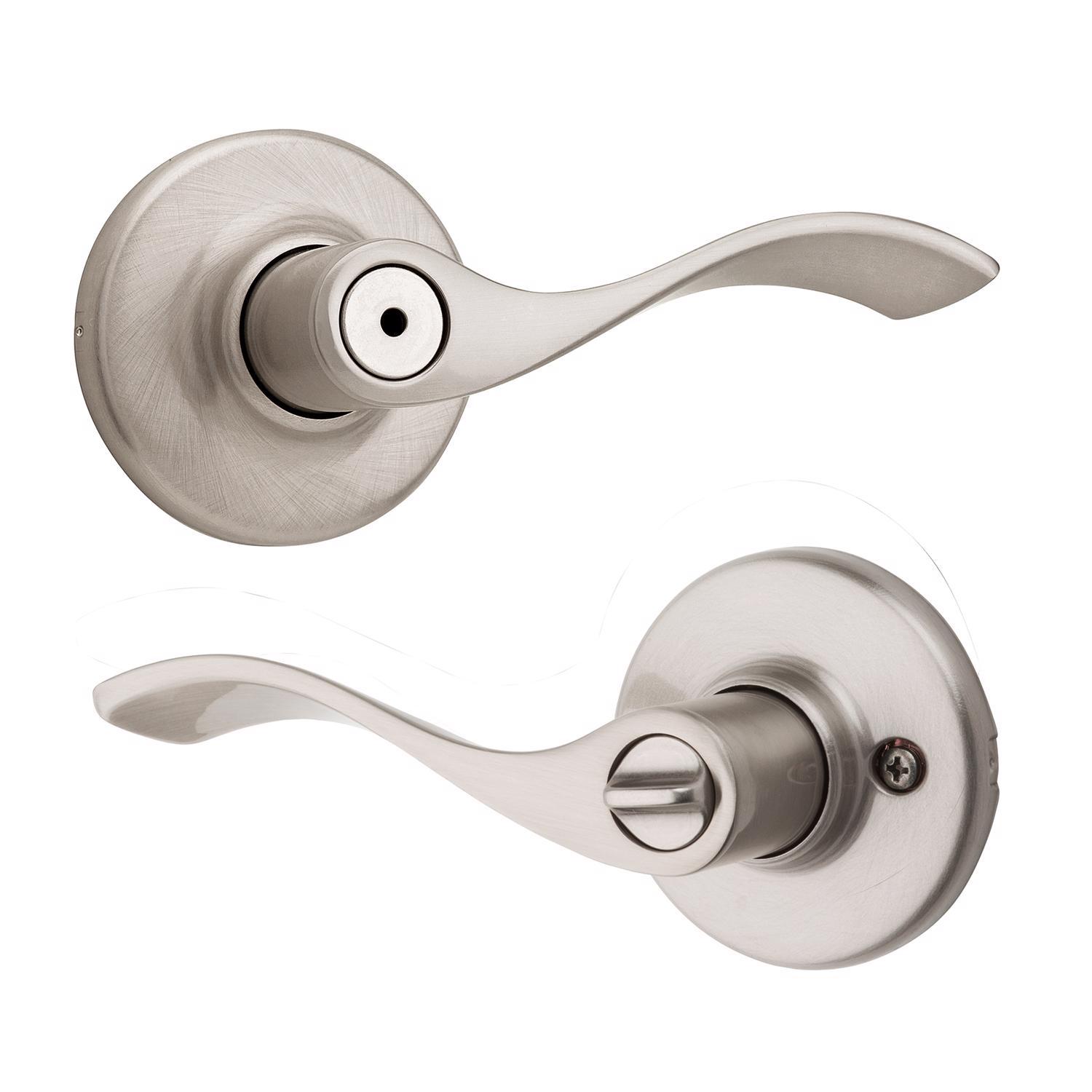 Kwikset Balboa Satin Nickel Privacy Lever Right or Left Handed