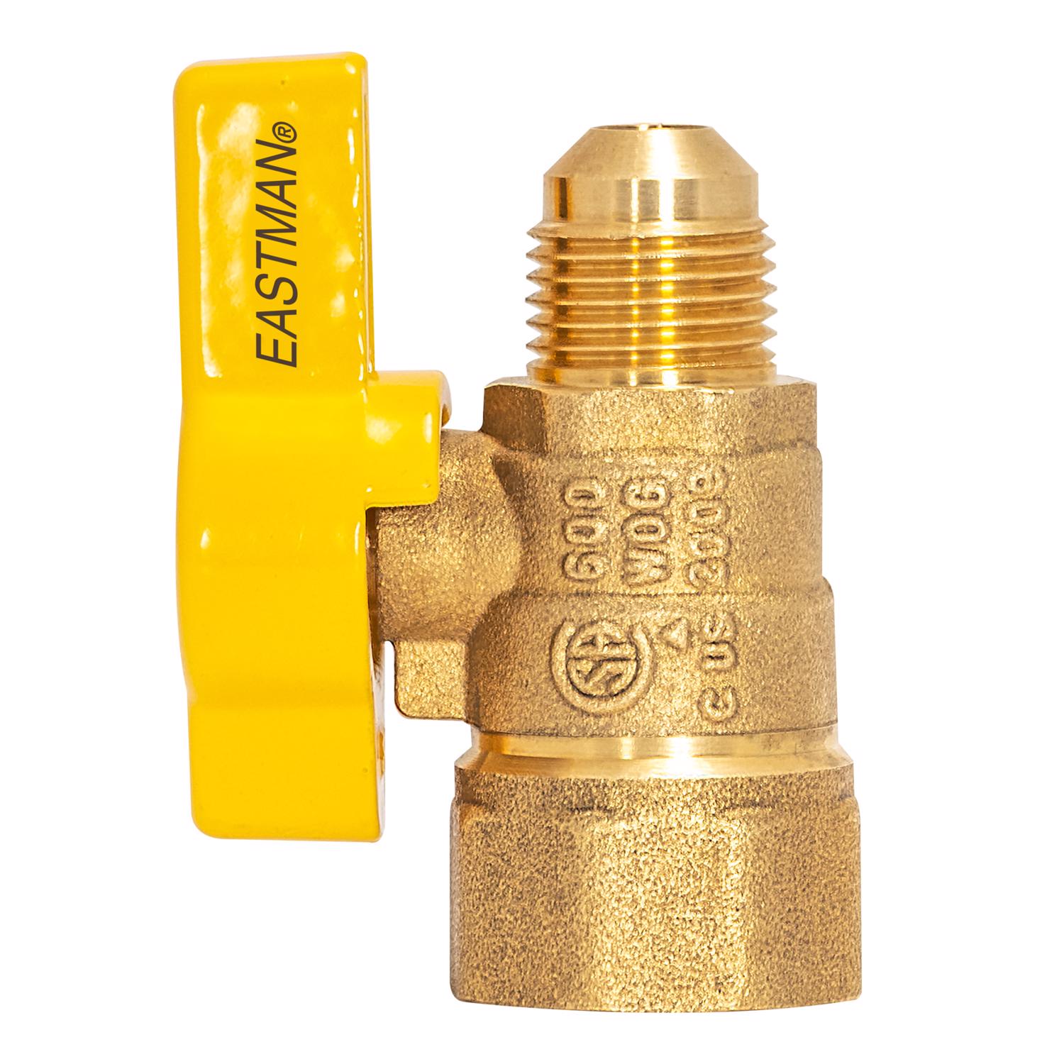 BrassCraft Magne Flo 3/8 in. Flare X 1/2 in. FIP Brass Gas Ball Valve