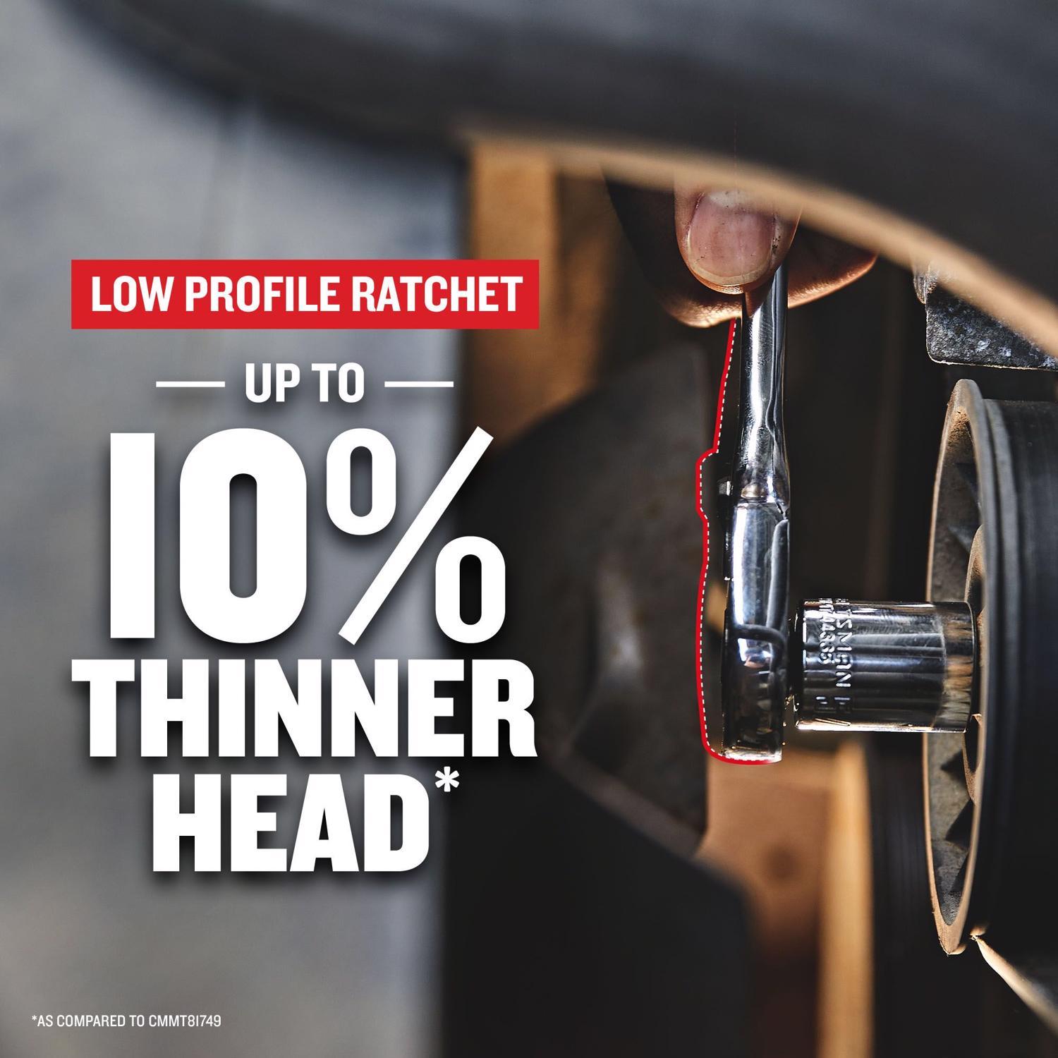 Craftsman Low Profile 1/2 in. drive Ratchet 72 teeth