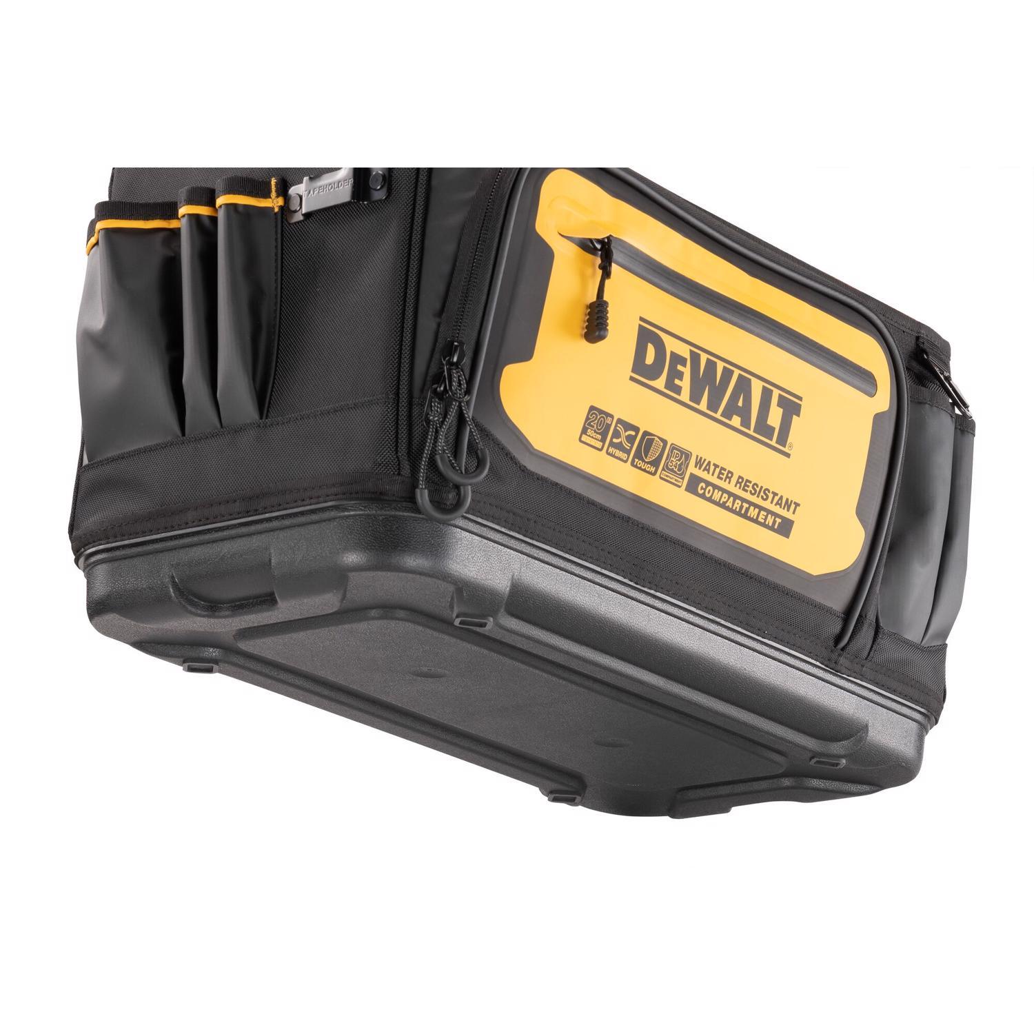 DEWALT Ballistic Nylon Open Top Tool Tote Tool Tote 36 pocket Black/Yellow 1 pc