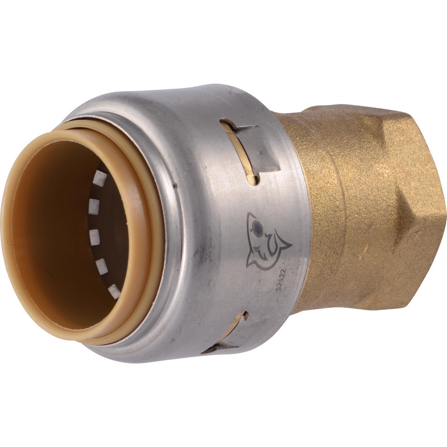 SharkBite Push to Connect 3/4 in. PTC each X 1/2 in. D FNPT Brass Adapter