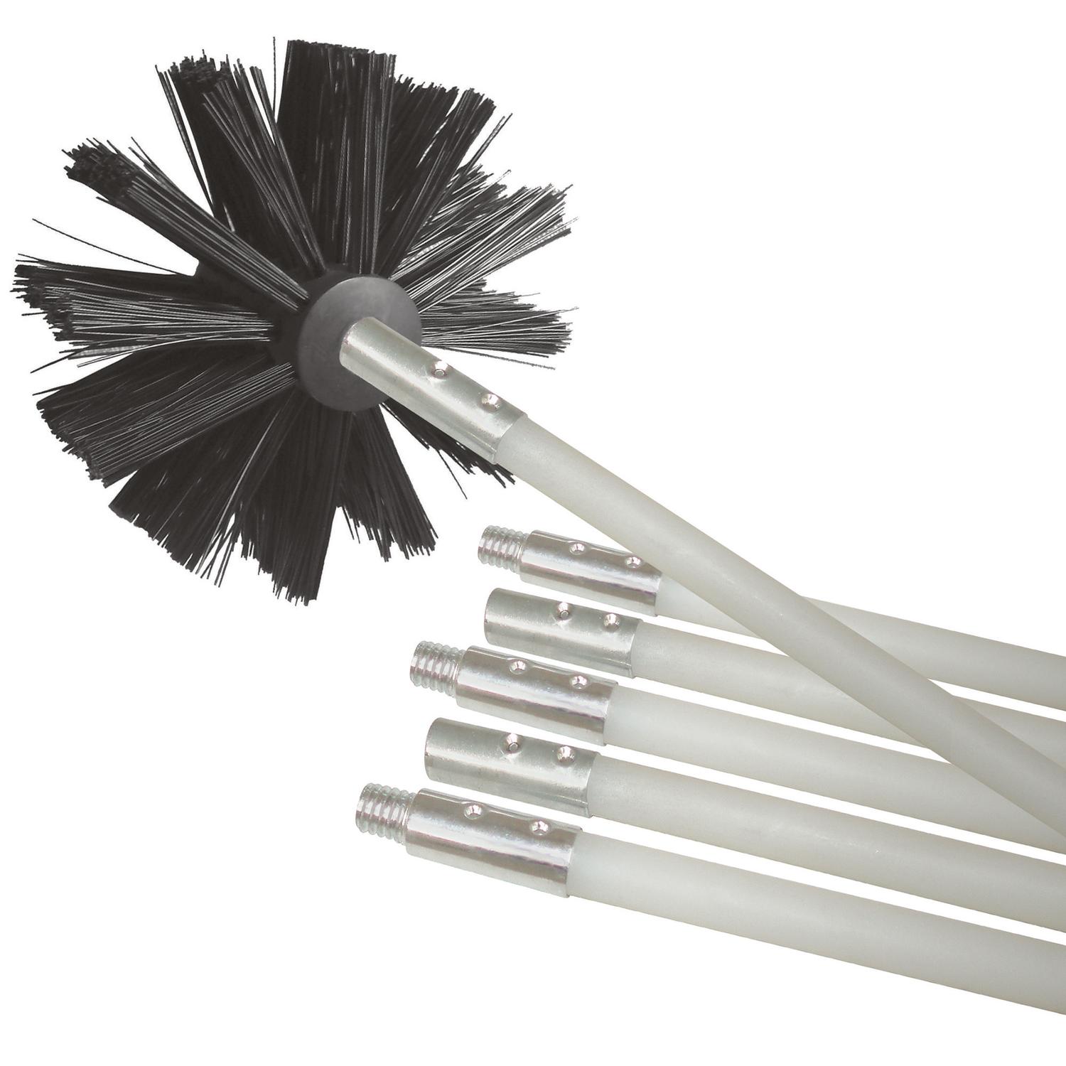 Deflect-O 4 in. D Black/White Aluminum Duct Cleaning Kit