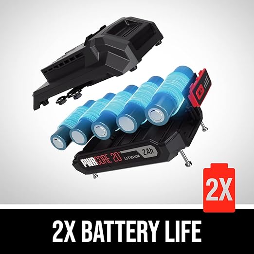 SKIL 20V 1/2 in. Cordless Drill Driver Includes 2.0Ah PWR CORE 20 Lithium Battery and Charger