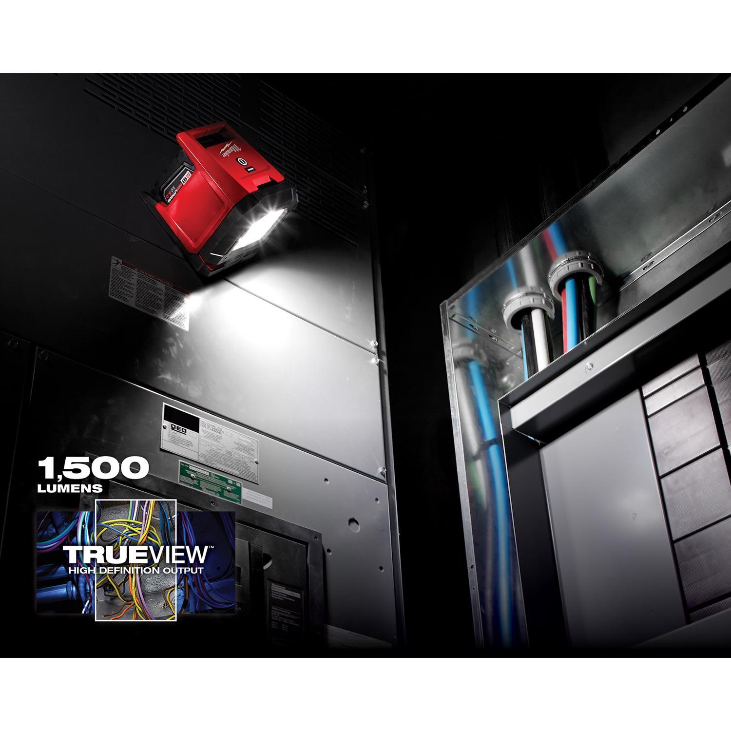 Milwaukee M18 Rover 1500 lm LED Battery Stand (H or Scissor) Flood Light