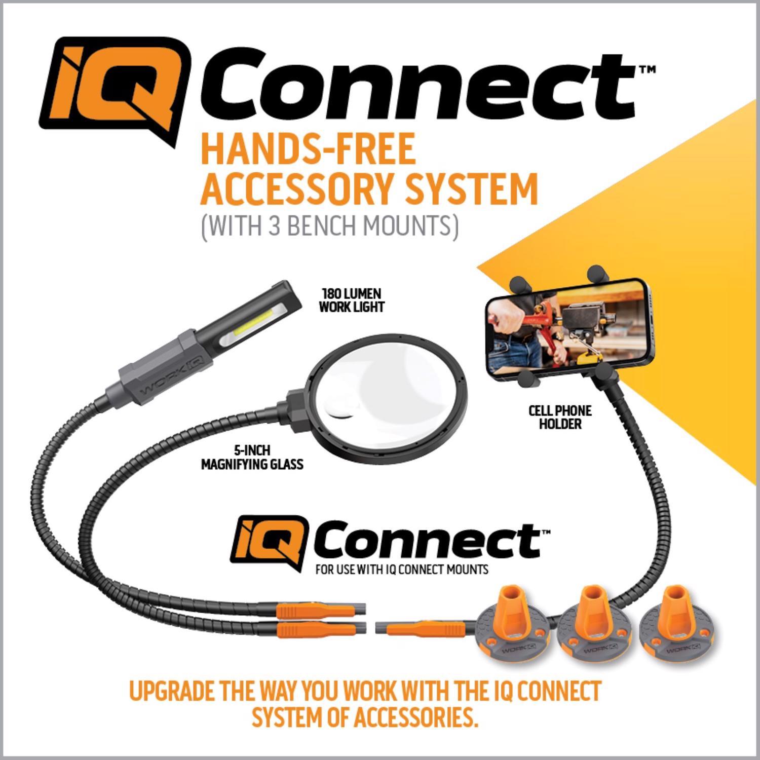 Work IQ Connect - Hands Free Die Cast Aluminum Action Vise