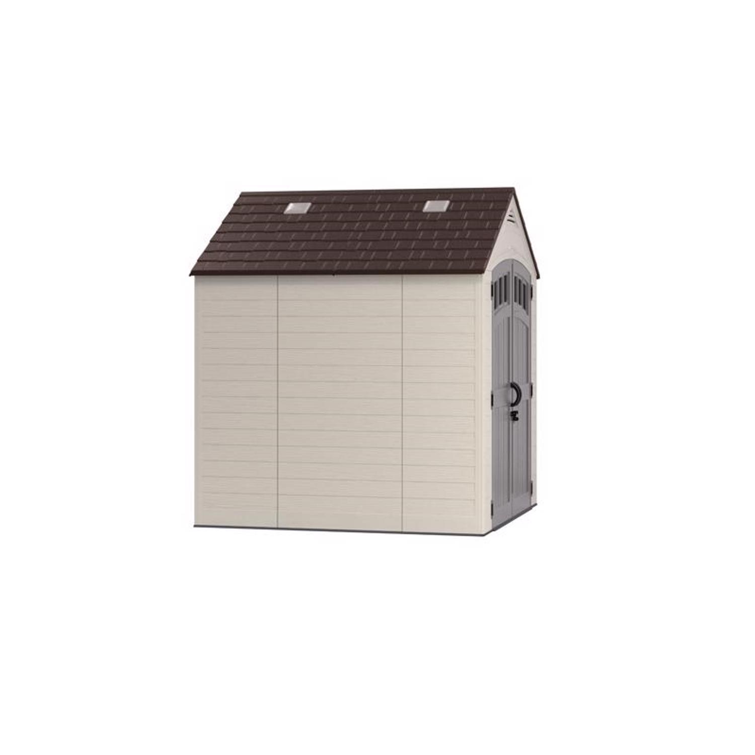 Suncast Cloverdale 7 ft. x 7 ft. Resin Horizontal Peak Storage