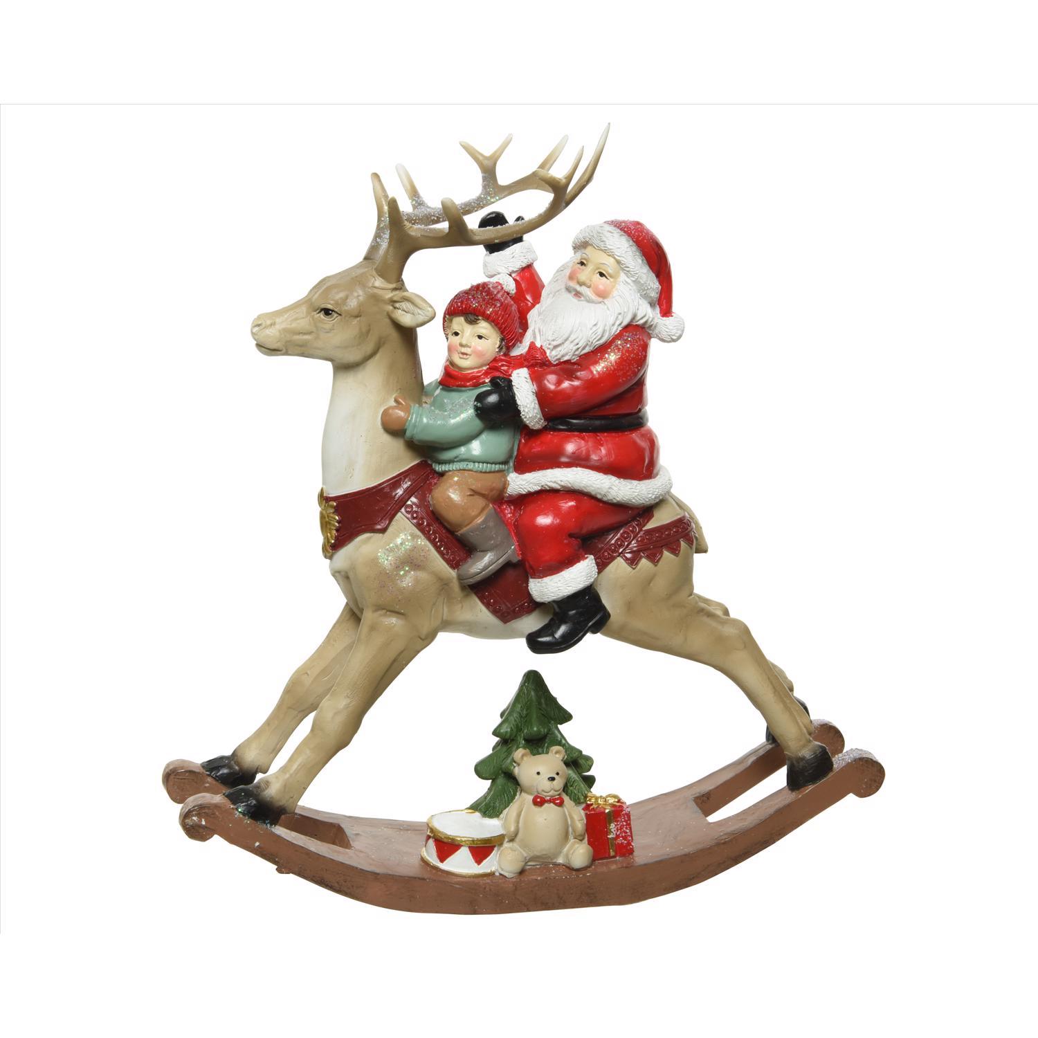 Decoris Santa Rocker Table Decor 8.86 in.