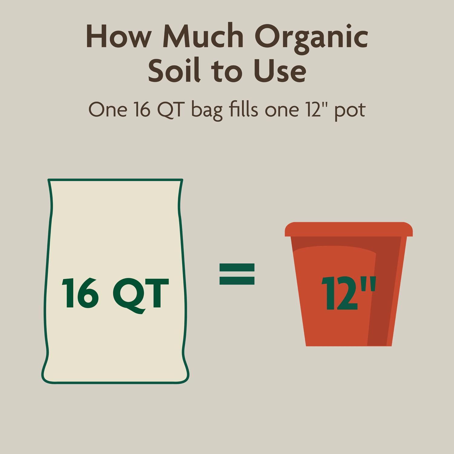 Miracle-Gro Organic Indoor Plant Potting Mix 16 qt