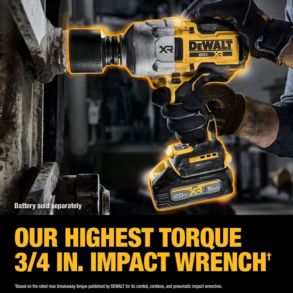 DEWALT 20V MAX XR 3/4 in. Impact Wrench with Hog Ring (Bare Tool)