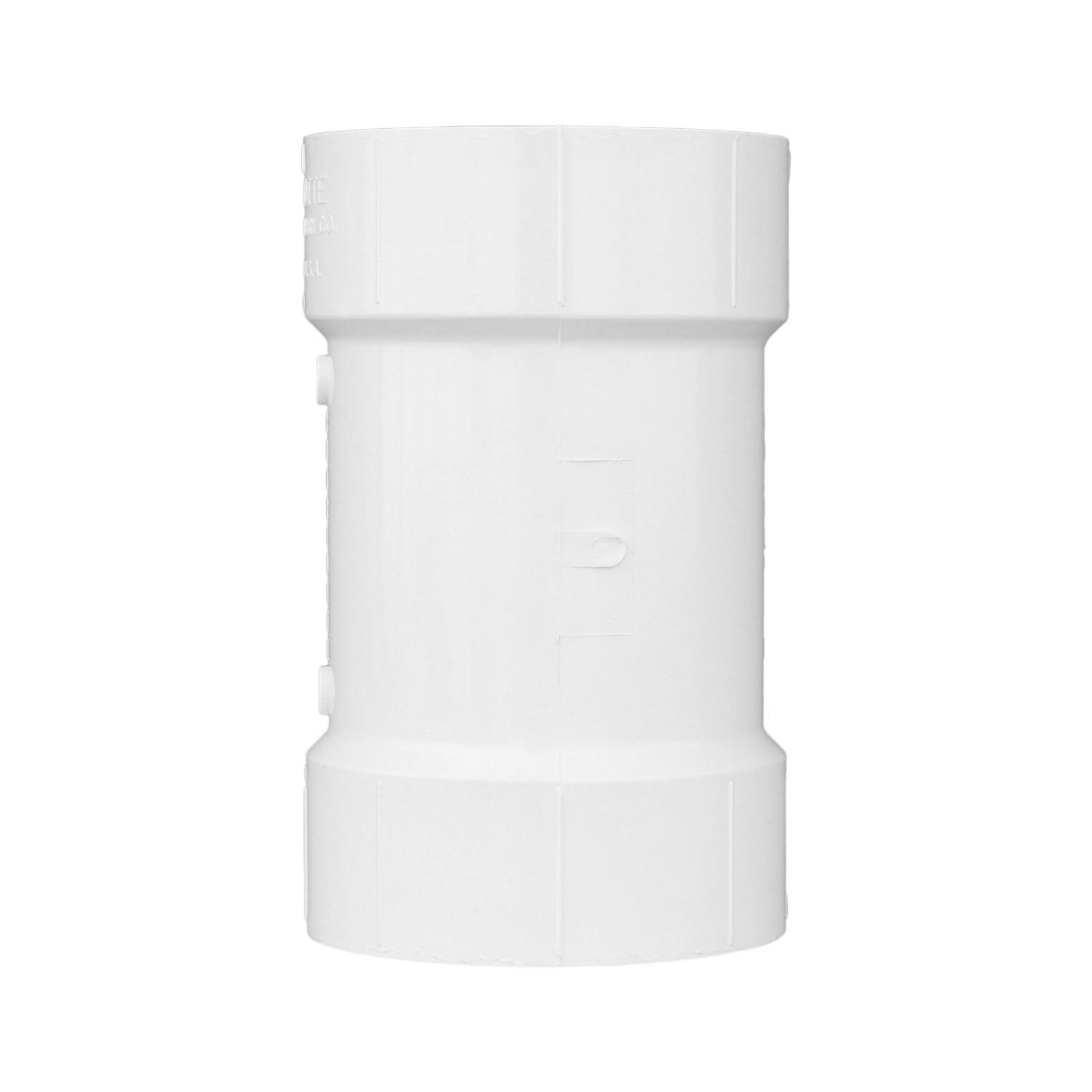 Charlotte Pipe Schedule 40 4 in. Hub X 4 in. D Hub PVC Sanitary Tee 1 pk