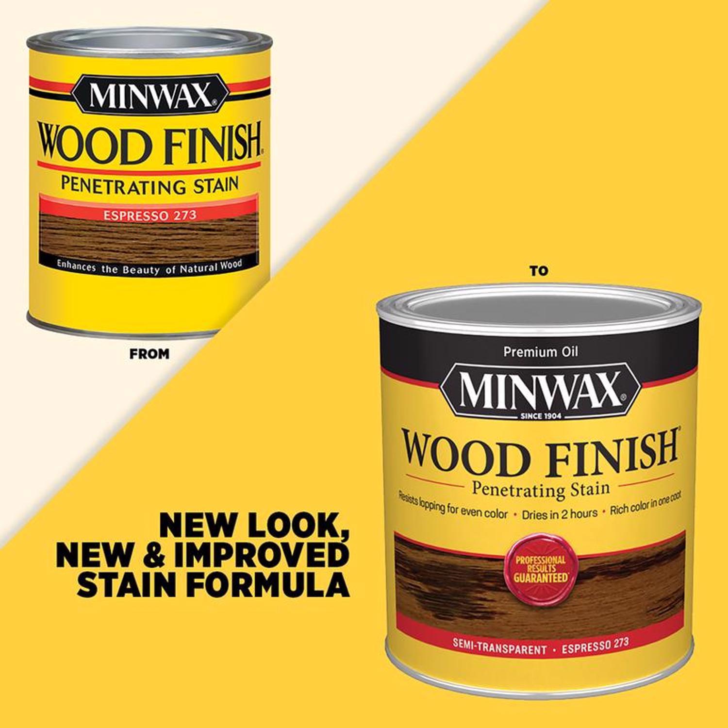 Minwax Wood Finish Semi-Transparent Special Walnut Oil-Based Penetrating Wood Stain 1/2 pt