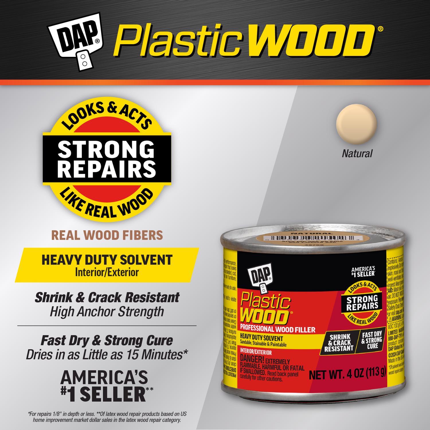 DAP Plastic Wood Natural Wood Filler 4 oz