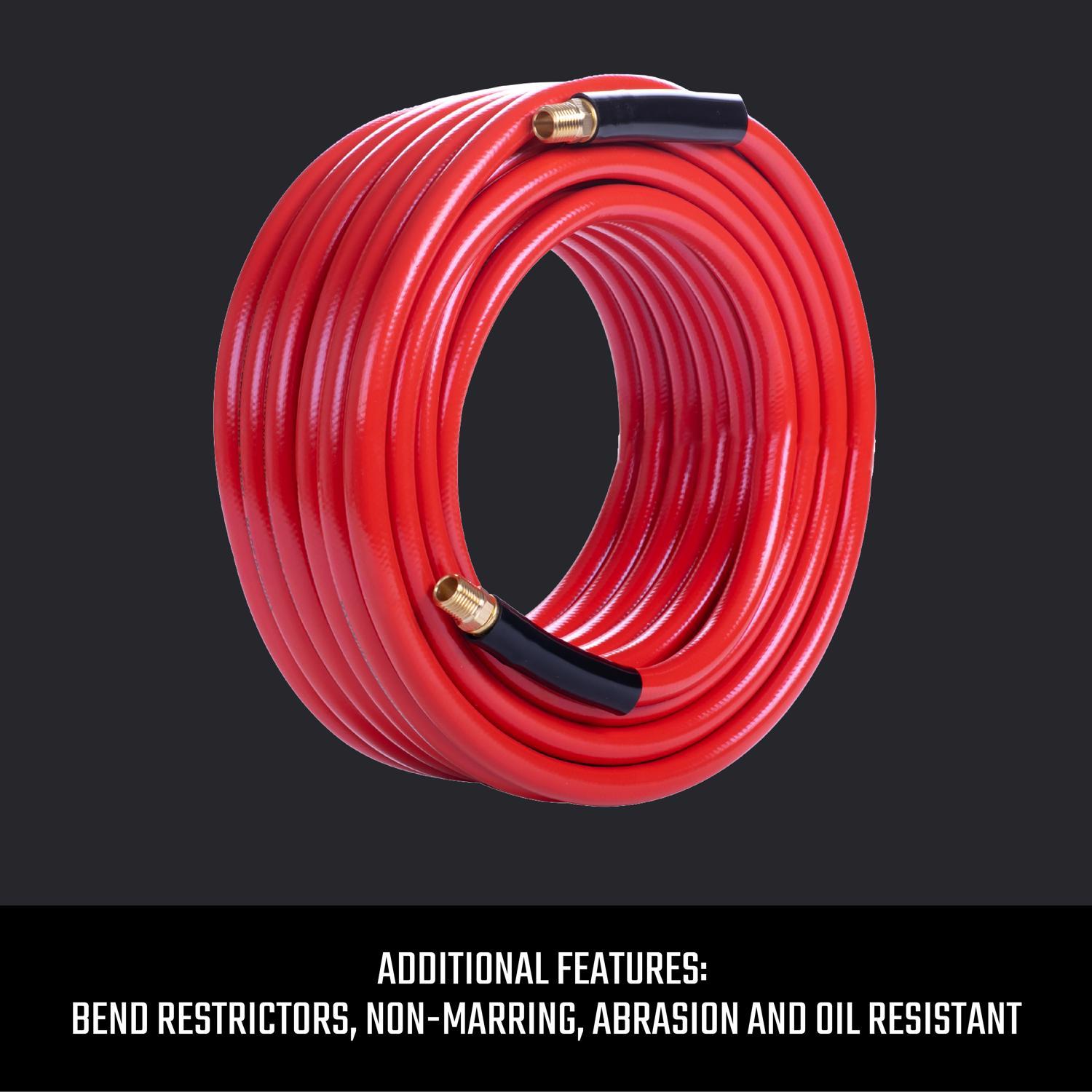 Craftsman 50 ft. L X 3/8 in. D PVC Air Hose 300 psi Red