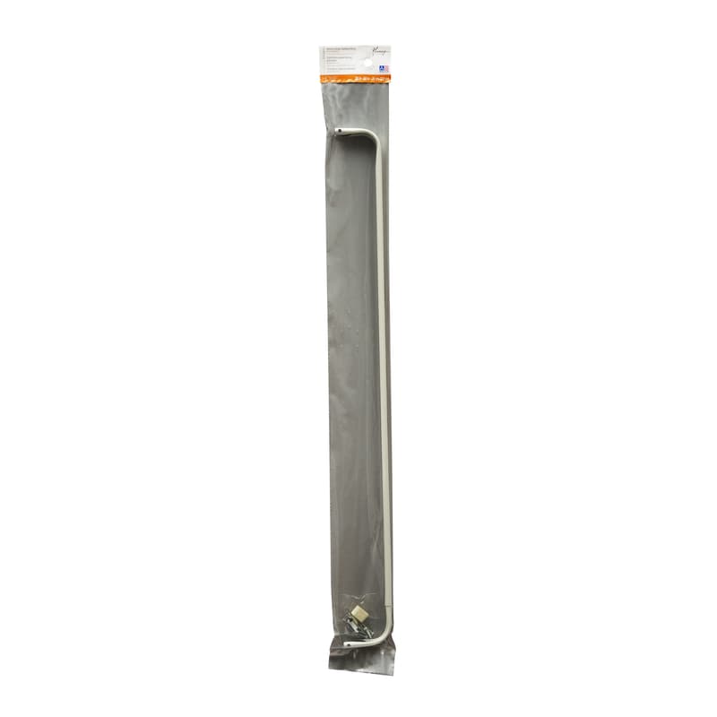 Kenney Enamel White Curtain Rod 28 in. L X 48 in. L