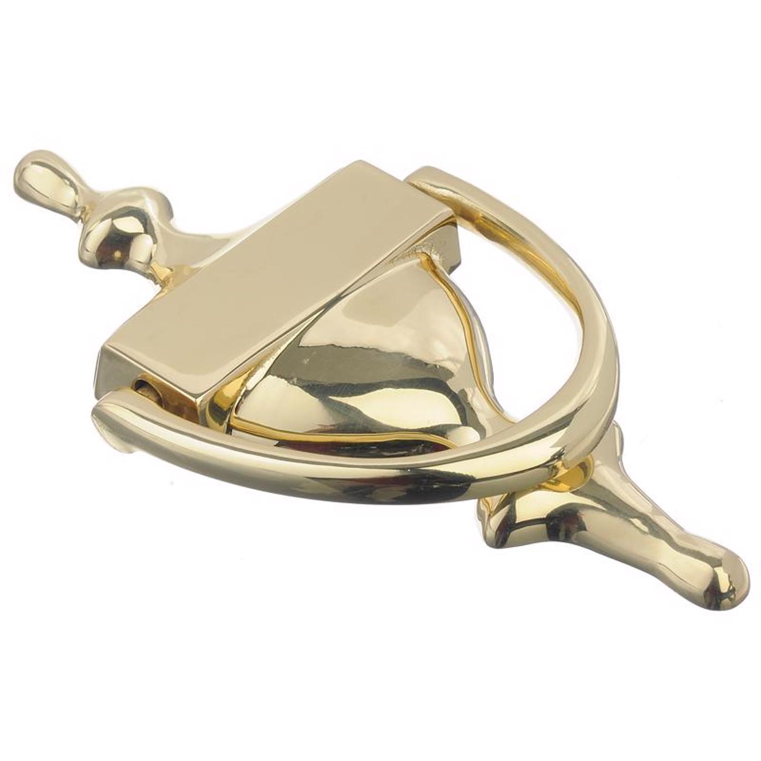 Ace 7in. L Brass Door Knocker