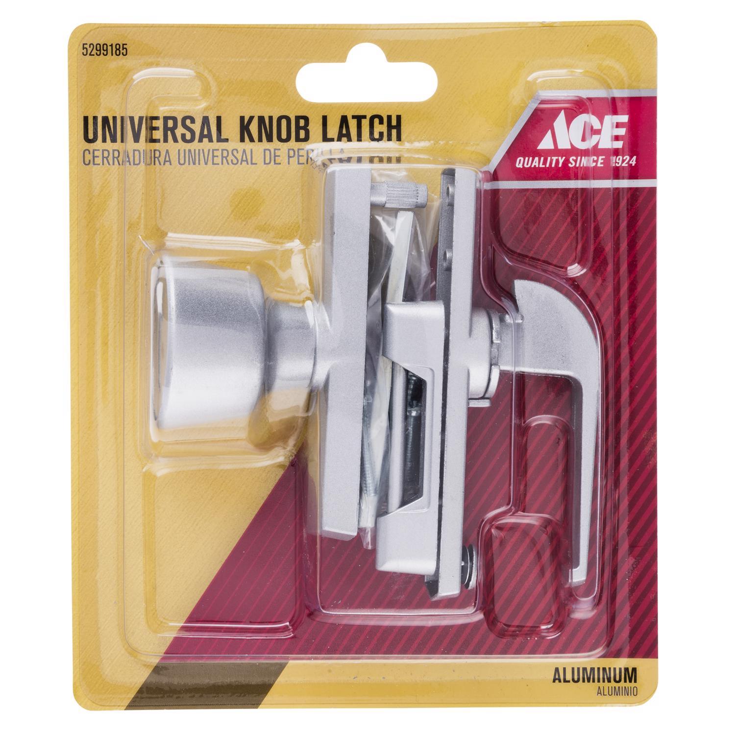 Ace Assorted Aluminum Universal Knob Latch 1 pk