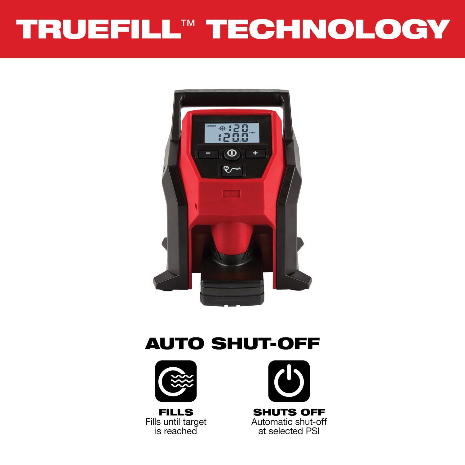 Milwaukee M12 1 gal Vertical Portable Hand-Held Air Compressor 120 psi 0.25 HP