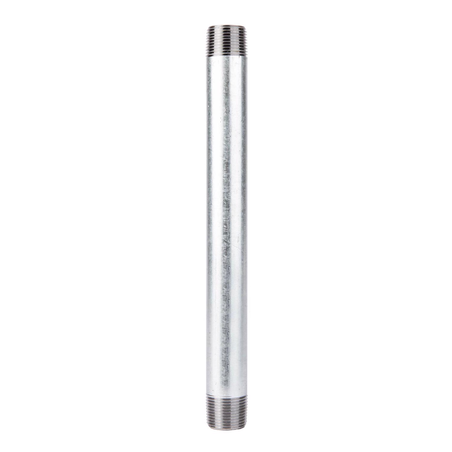 STZ Industries 3/4 in. MIP each X 3/4 in. D MIP Galvanized Steel 10 in. L Nipple