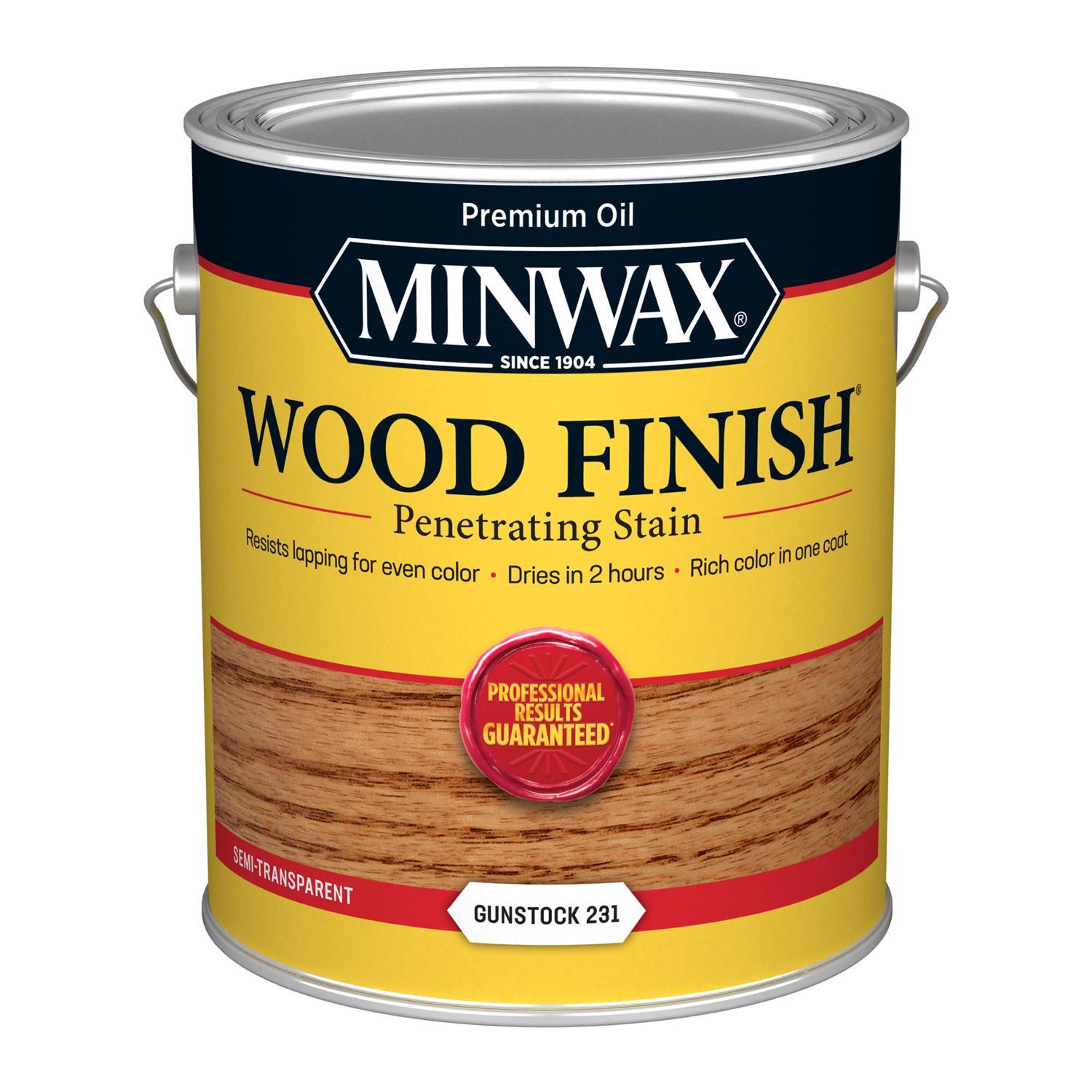 Minwax Wood Finish Semi-Transparent Gunstock Oil-Based Penetrating Stain 1 gal