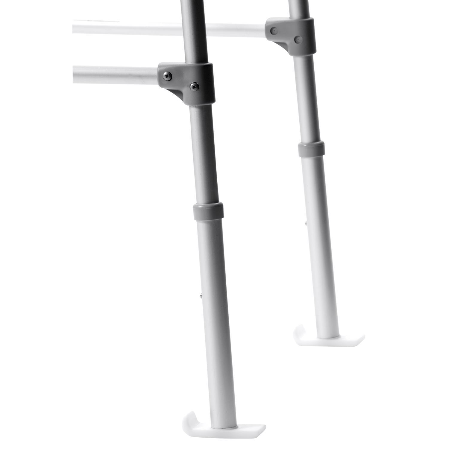 Carex Health Brands White Walker Ski Glides Plastic 2.30 in. H X 3.50 in. L