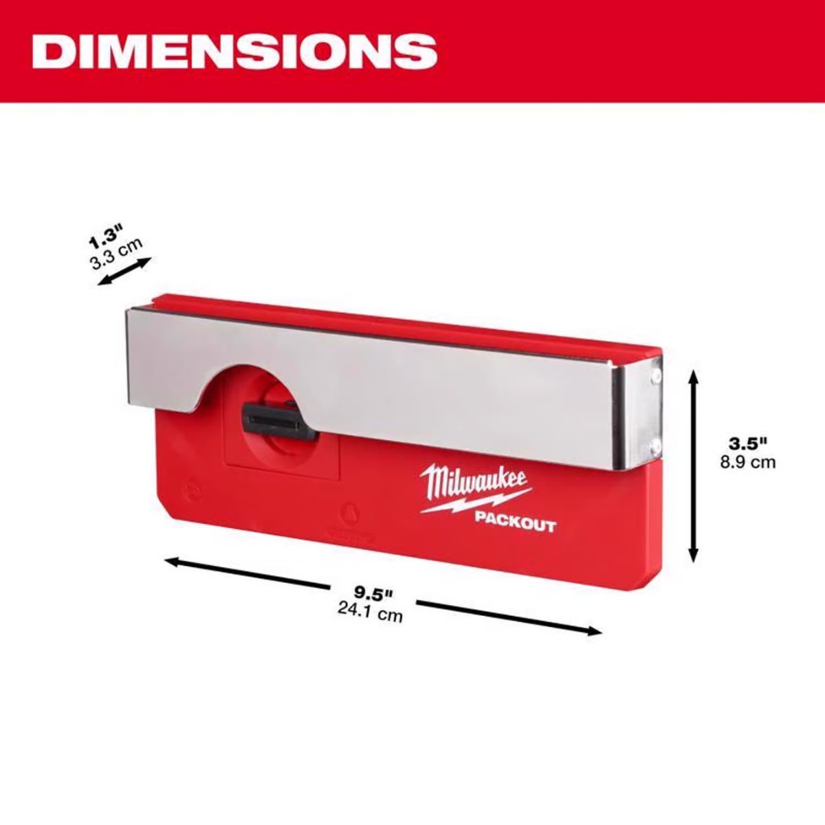 Milwaukee Packout Shop Storage Garage Organizer Belt Clip Rack Red