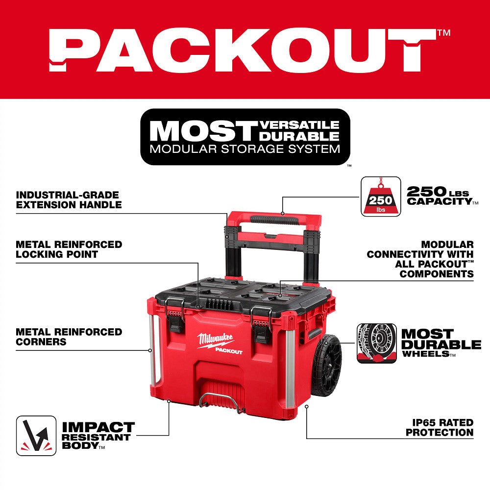 Milwaukee 3697-24PO M18 FUEL 18V PACKOUT 4-Tool Cordless Combo Kit