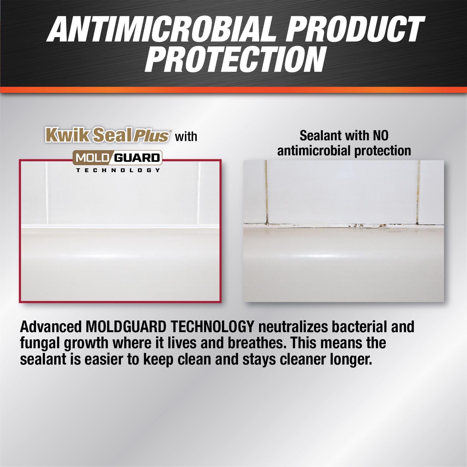 DAP Kwik Seal Plus Clear Siliconized Latex Kitchen and Bath Adhesive Caulk 5.5 oz