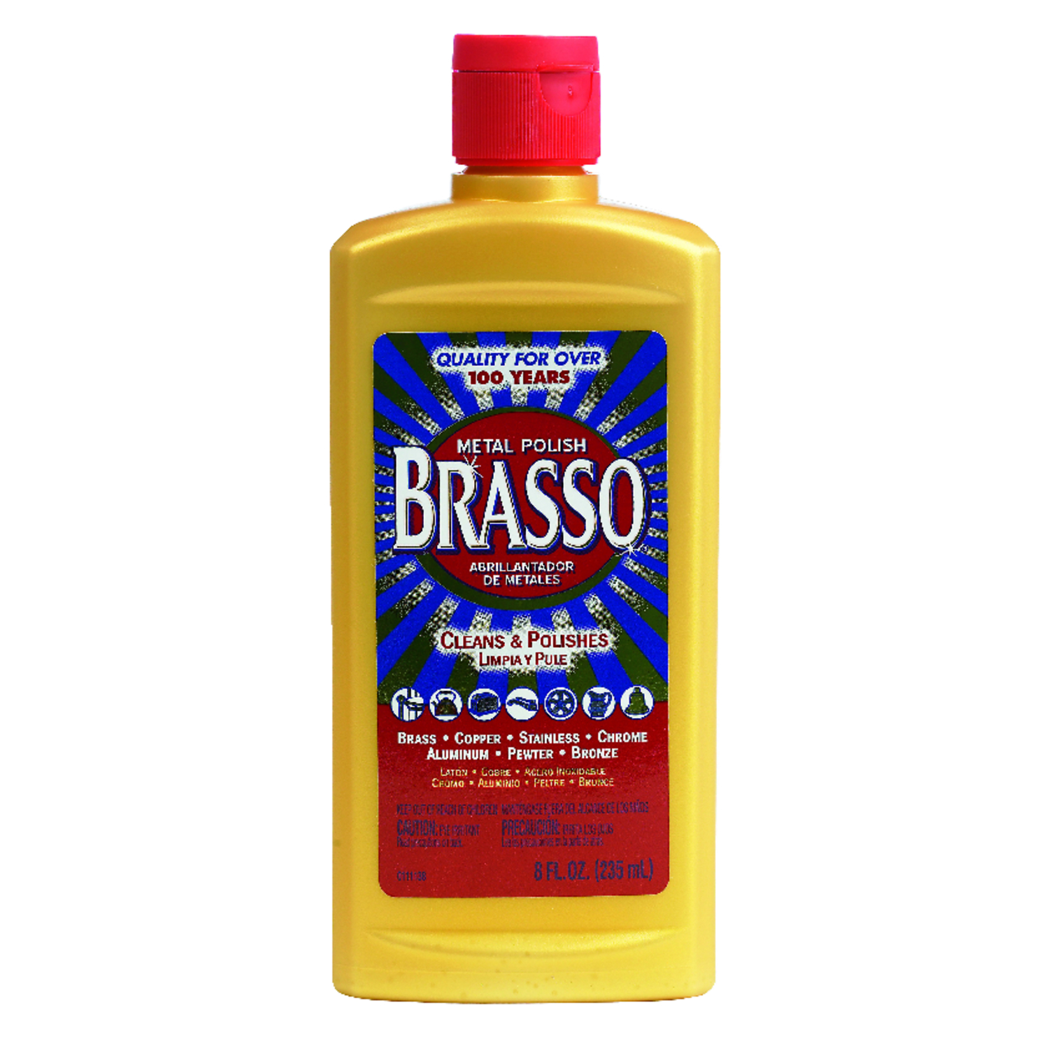 Brasso No Scent Metal Polish 8 oz Cream