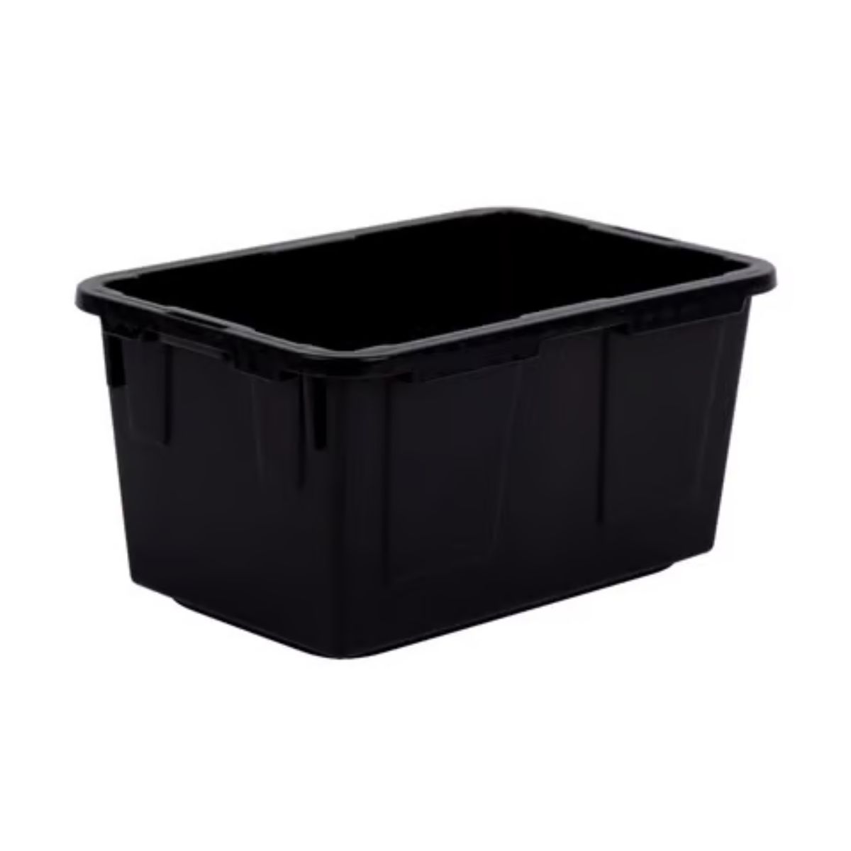 Greenmade 0.09 gal Black/Yellow Mini Tote 2.4 in. H X 3.3 in. W X 4.8 in. D Stackable