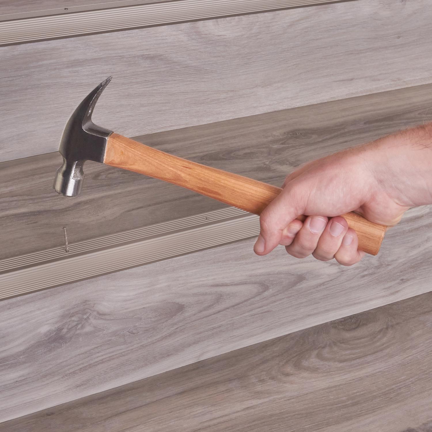 M-D Building Products 1.125 in. H X 1.125 in. W X 72 in. L Pewter Silver Aluminum Stair Edge