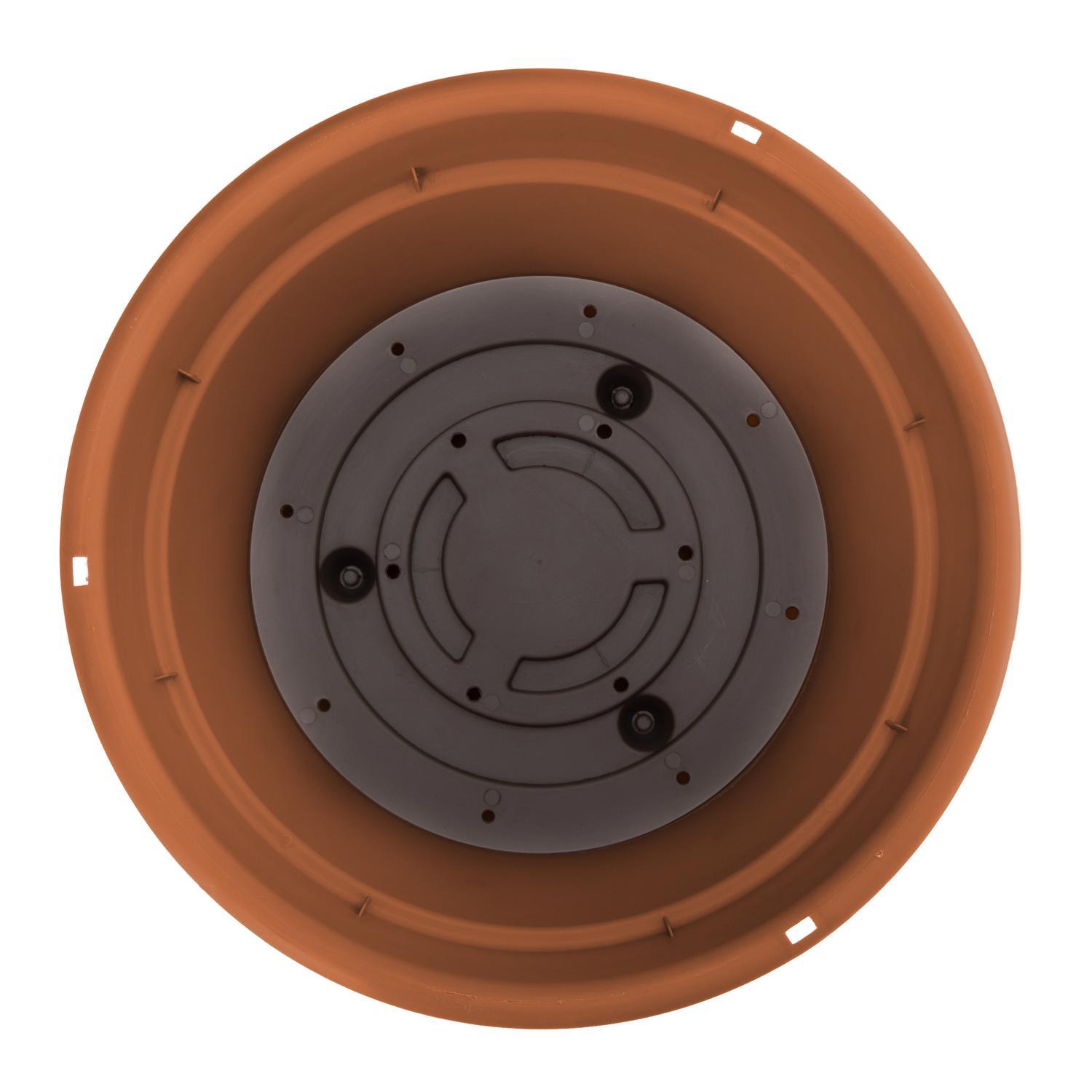 Bloem Dura Cotta 6.8 in. H X 12.5 in. W X 12.4 in. D Resin Hanging Basket Terracotta Clay