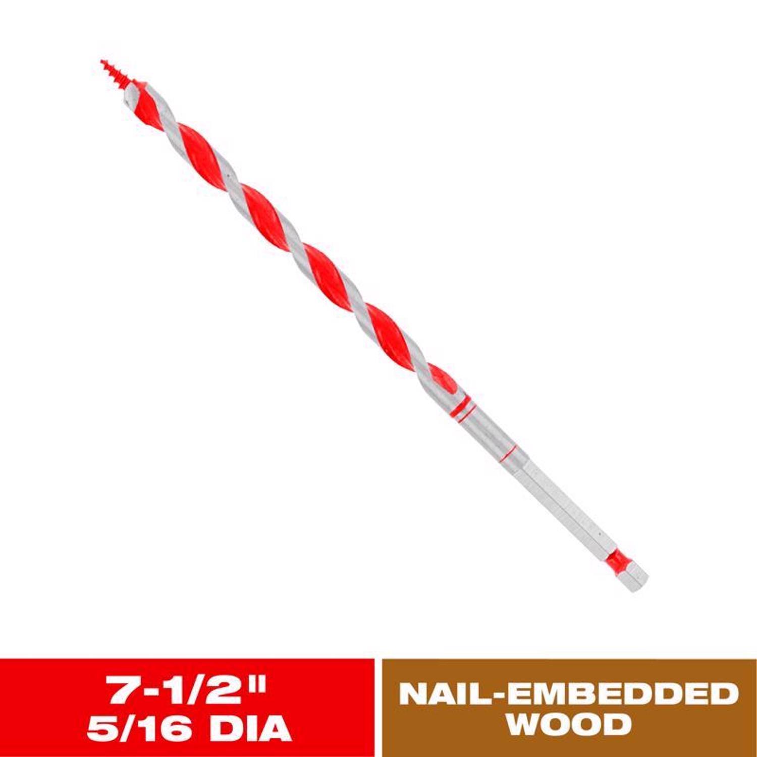 Diablo Dura-Tip 5/16 in. D X 7.5 in. L Auger Bit High Speed Steel 1 pc