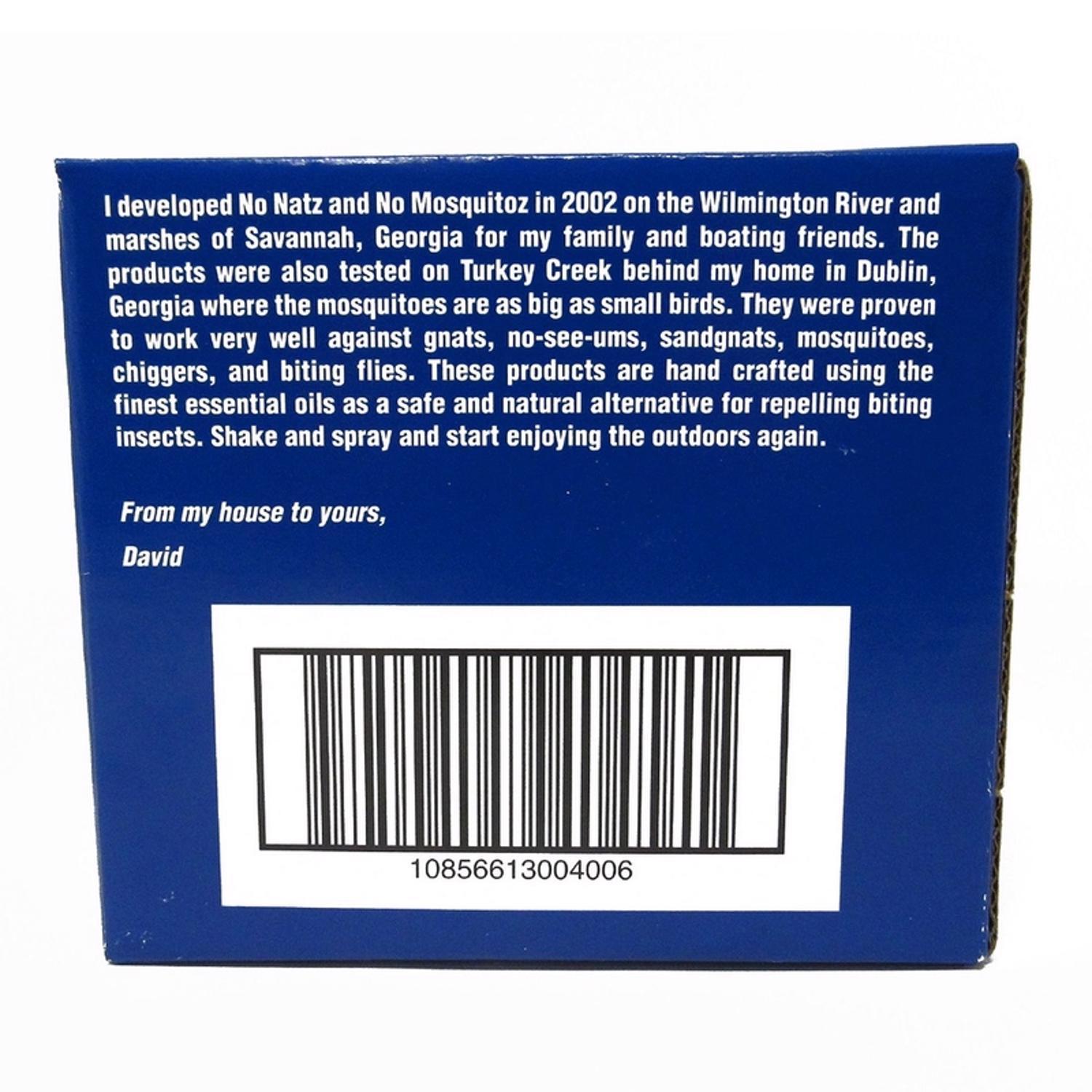 No Natz Organic Insect Repellent Liquid For Variety of Insects 4 oz