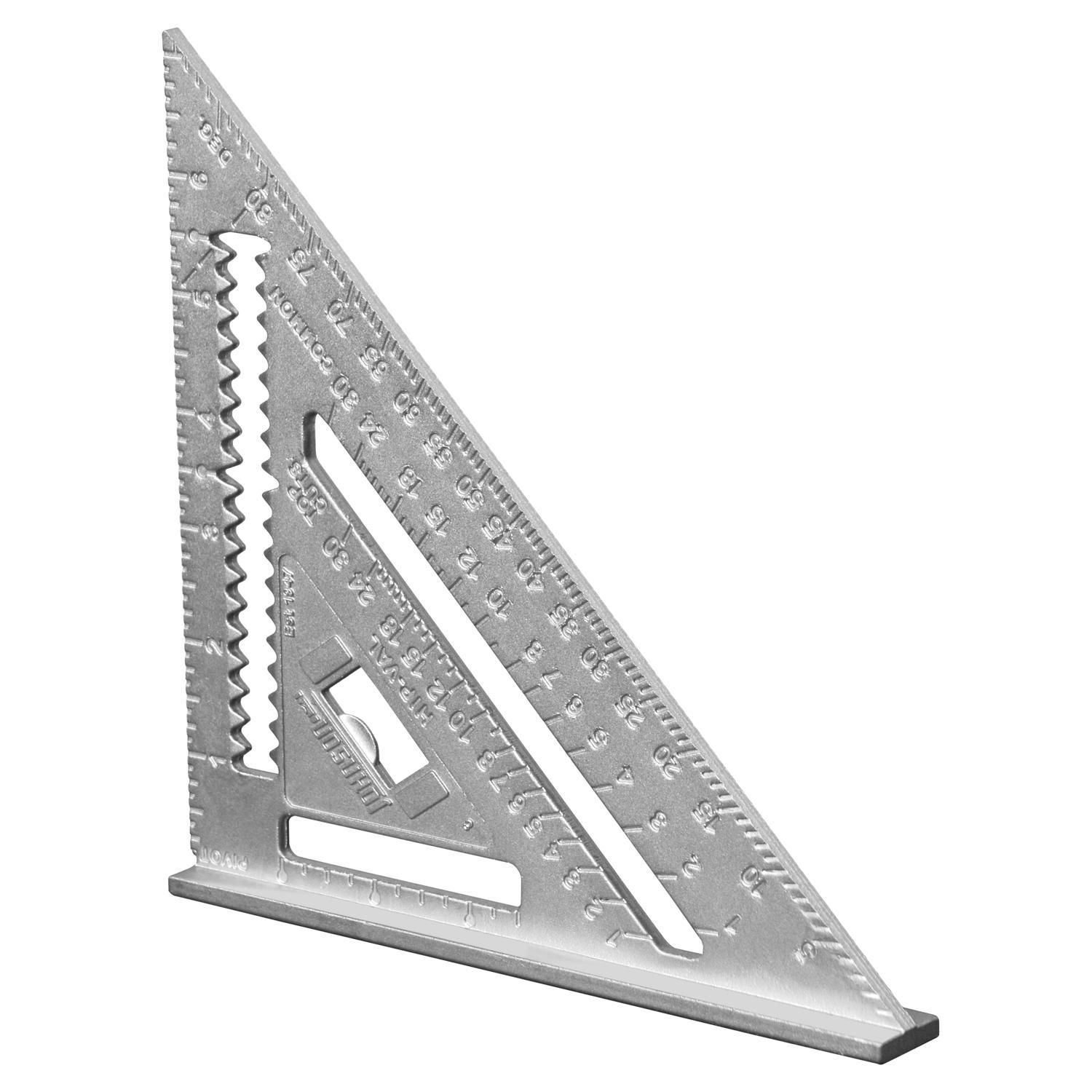 Johnson Johnny Square 7 in. L Aluminum Professional Rafter Square