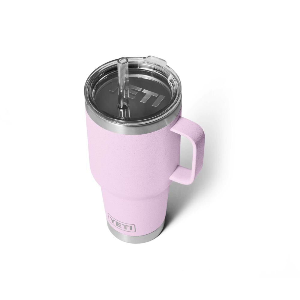 Yeti Rambler 35 oz Cherry Blossom Straw Mug