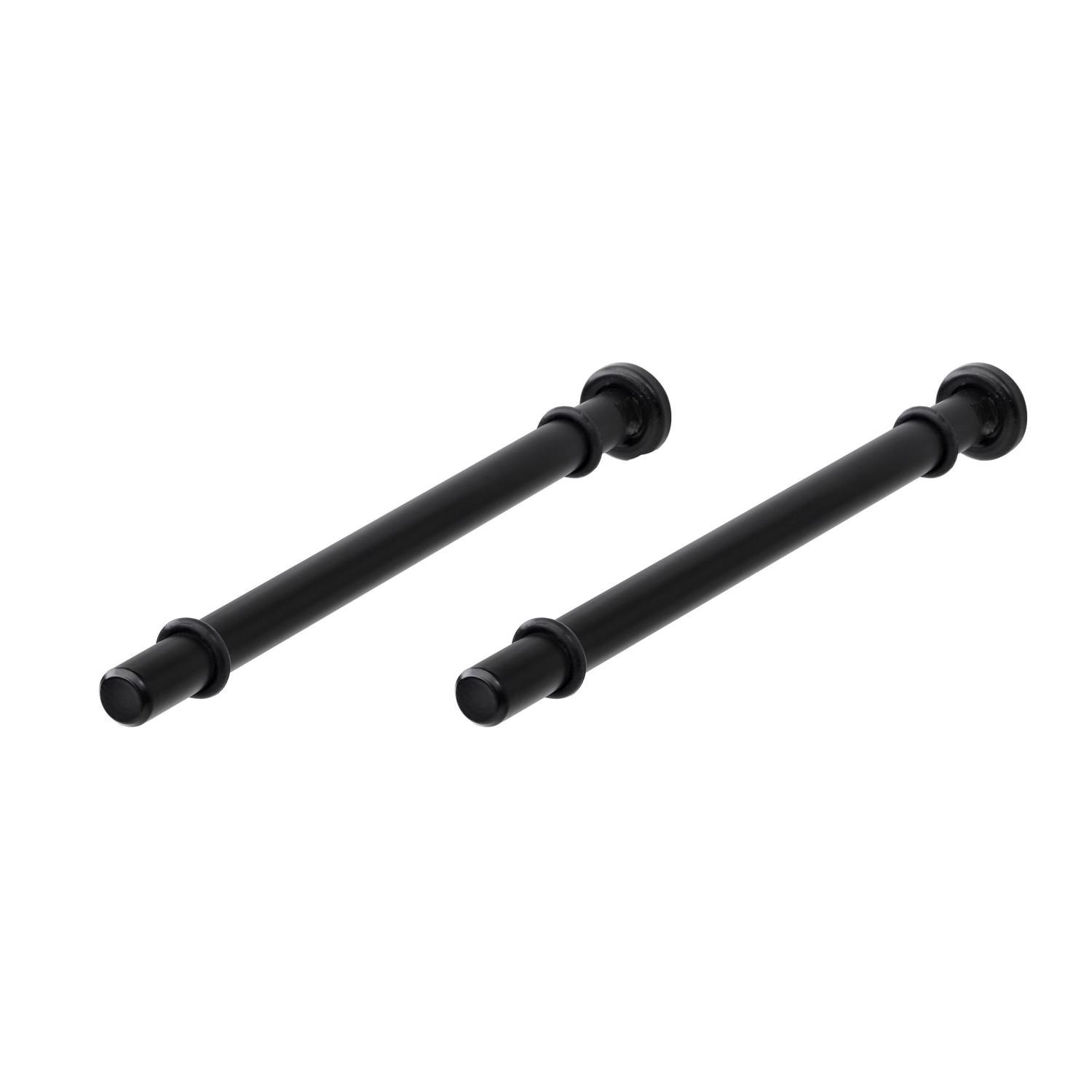 Dolle Atlas 0.9 in. H X 0.5 in. W X 7.9 in. D Black Steel Shelf Bracket