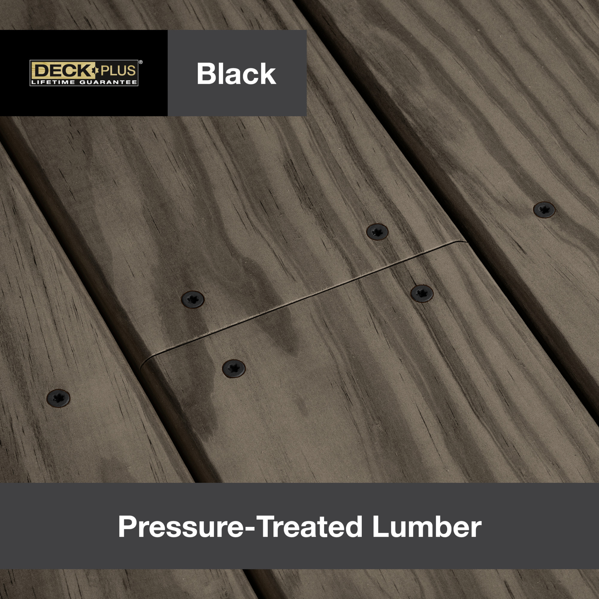 Deck Plus Black Deck Screws (#8 x 1-5/8 in.)