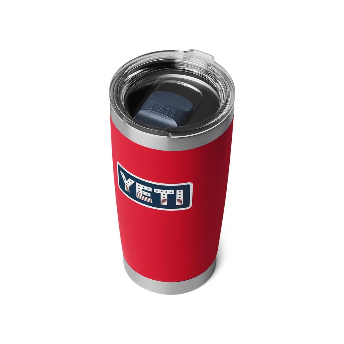 YETI Rambler 20 oz Rescue Red Patriotic BPA Free Badge Tumbler with MagSlider Lid