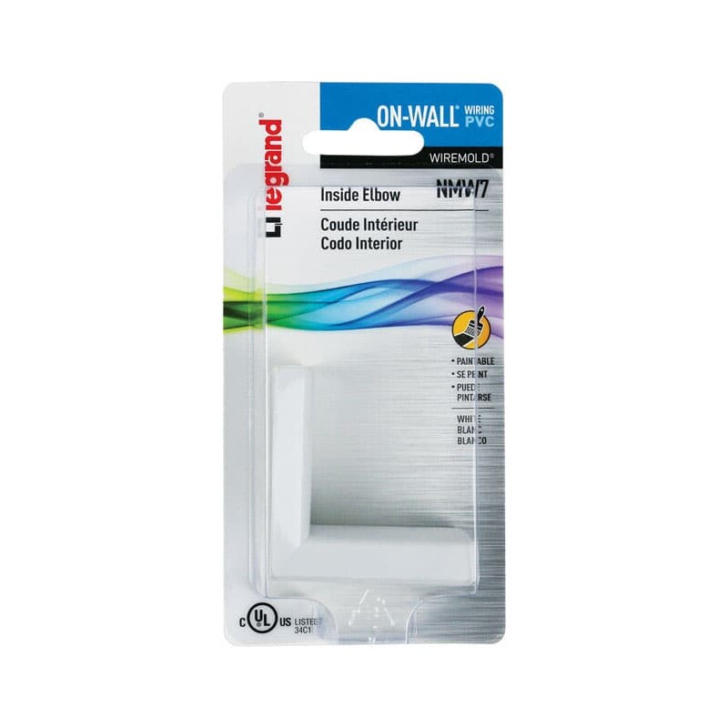Legrand On-Wall 2 in. L Inside Elbow 1 pk