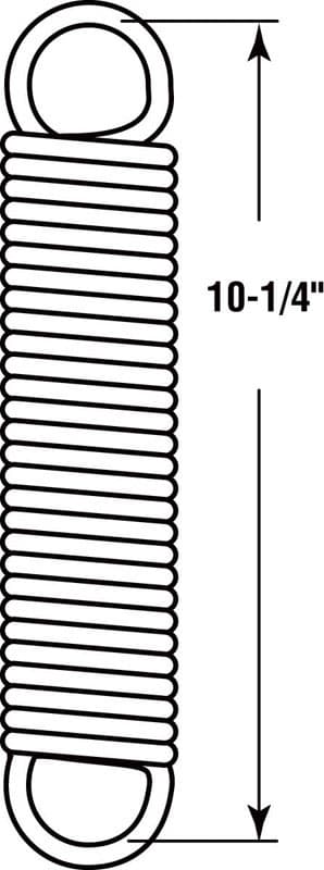 Prime-Line 10/14 in. L X 7/16 in. D Extension Spring 1 pk